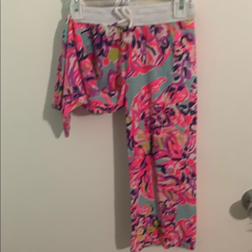 Lily Pulitzer Girls palazzo beach pants S (4/5) - Picture 2 of 4
